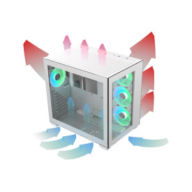 Кутия за компютър Raijintek Case ATX - PAEAN C7 WHITE