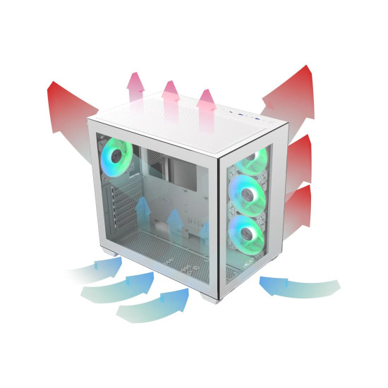 Кутия за компютър Raijintek Case ATX - PAEAN C7 WHITE