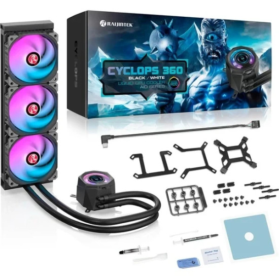 Водно охлаждане Raijintek Water Cooling - CYCLOPS 360 Black