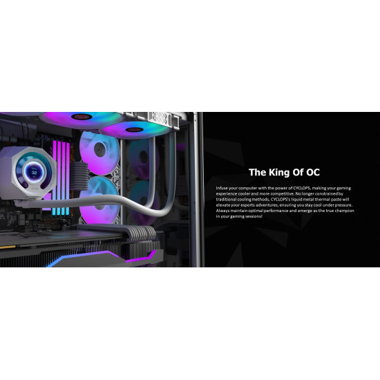 Водно охлаждане Raijintek Water Cooling - CYCLOPS 360 Black