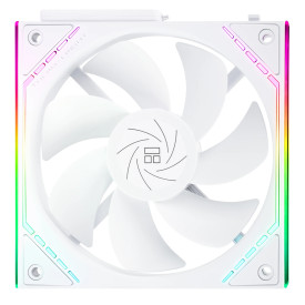 Комплект вентилатори Thermalright TL-M12QRW, 120 mm, Reverse Blade, 1500 RPM, Infinity Mirror, Daisy-Chain, A-RGB, 3 броя, White