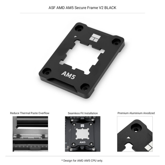 Монтажни планки Thermalright Mounting KIT - Bending Correct Frame - ASF AM5 BLACK V2