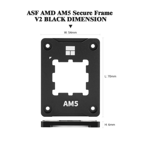 Монтажни планки Thermalright Mounting KIT - Bending Correct Frame - ASF AM5 BLACK V2