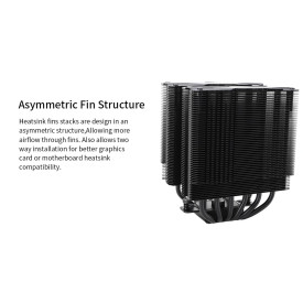 Охладител за процесор Thermalright CPU Cooler Peerless Assassin 120 Black - Dual-Tower - LGA1851/LGA1700/AM5