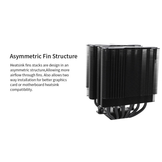 Охладител за процесор Thermalright CPU Cooler Peerless Assassin 120 Black - Dual-Tower - LGA1851/LGA1700/AM5