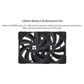 Охладител за процесор Thermalright CPU Cooler Peerless Assassin 120 Black - Dual-Tower - LGA1851/LGA1700/AM5