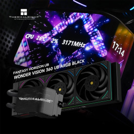 Водно охлаждане Thermalright Wonder Vision 360 UB ARGB Black, 403 x 120 x 27, ARGB, Black