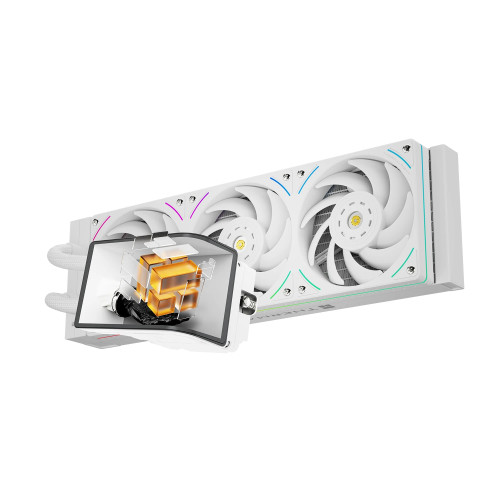 Водно охлаждане Thermalright Water Cooling WONDER VISION 360 UB ARGB White - 6.67 inch Curve OLED Display