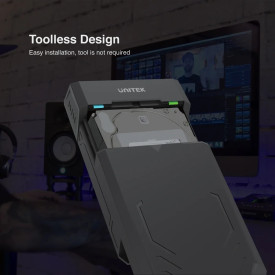 Външна кутия за диск Unitek Storage - Case DiskGuard Raiden - 2.5/3.5 inch USB3.0 UASP - Y-3035