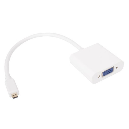 Адаптер VCom Mini HDMI CM to VGA F White - CG592-0.15m