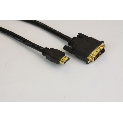 DVI кабел VCom DVI 24+1 Dual Link M / HDMI M - CG481G-2m