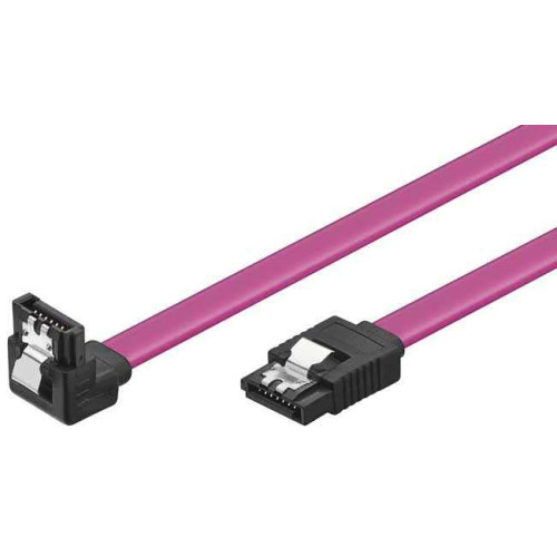 SATA кабел VCom SATA Cable W/Lock Right Angle - CH302R-0.45m