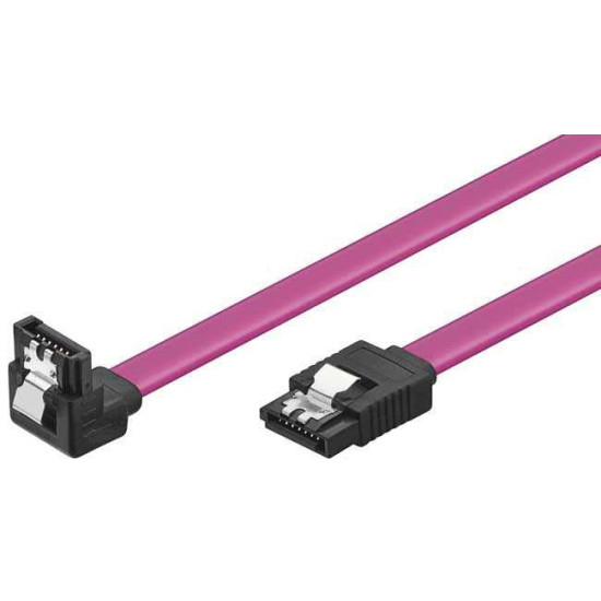 SATA кабел VCom SATA Cable W/Lock Right Angle - CH302R-0.45m