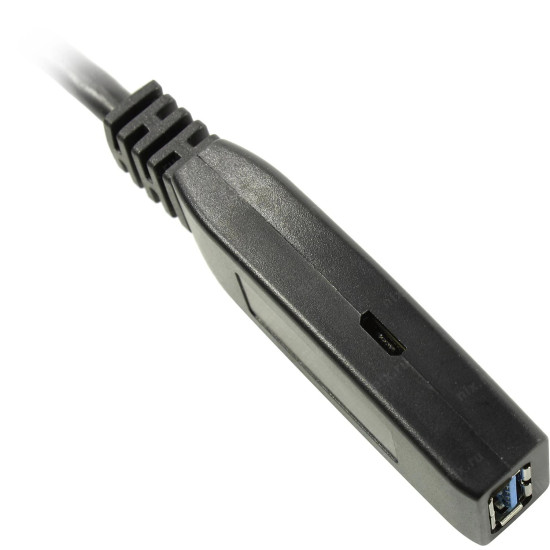USB кабел VCom USB 3.0 AM / AF Active Extension Cable 5M Black - CU827A-5.0m