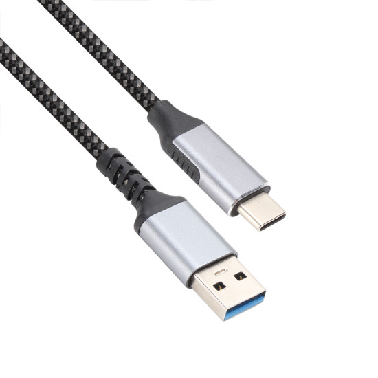USB кабел VCom Кабел USB 3.2 Gen2 Type-C / USB AM, 10Gbps, Black - CU401M-1m