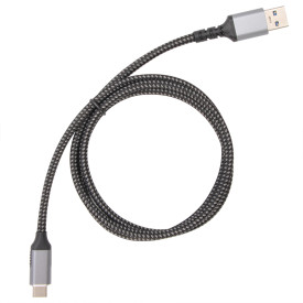 USB кабел VCom Кабел USB 3.2 Gen2 Type-C / USB AM, 10Gbps, Black - CU401M-1m