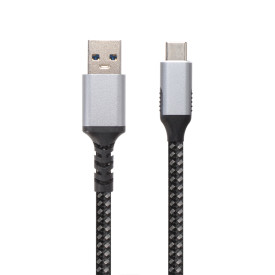 USB кабел VCom Кабел USB 3.2 Gen2 Type-C / USB AM, 10Gbps, Black - CU401M-1m