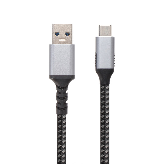 USB кабел VCom Кабел USB 3.2 Gen2 Type-C / USB AM, 10Gbps, Black - CU401M-1m
