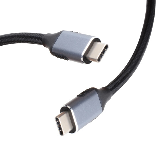 USB кабел VCom USB2.0 Type-C/Type-C 100W 1m - CU407M-1.0m