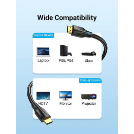 HDMI кабел Vention HDMI v2.1 M / M 2m - 8K Dolby Vision HDR - AANBH