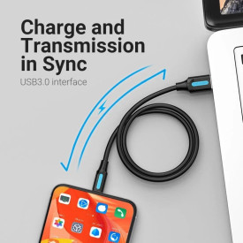 USB кабел Vention USB3.0 A M / USB-C M 0.5m - COZBD