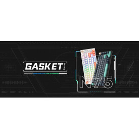 Безжична клавиатура VGN Wireless Gaming Mechanical Keyboard - N75 PRO Caribbean Blue - Azure Switches [Linear]