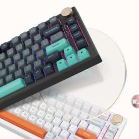 Безжична клавиатура VGN Wireless Gaming Mechanical Keyboard - N75 PRO Jelly Orange - Azure Switches, RGB