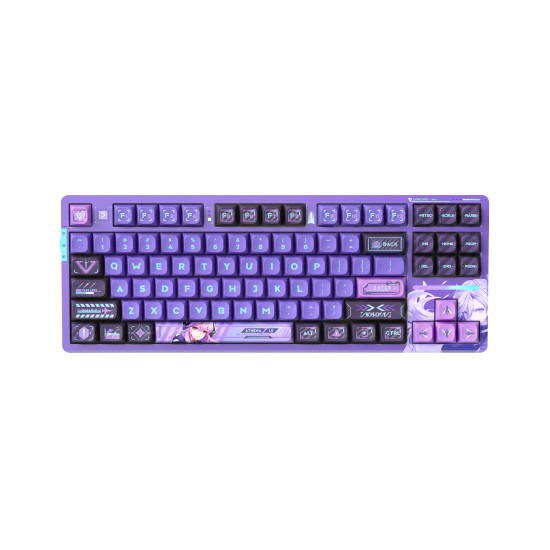 Безжична клавиатура VGN Wireless Professional Gaming Mechanical Keyboard - V87 PRO Athena - Aniya Switches, BT5.0, 2.4G