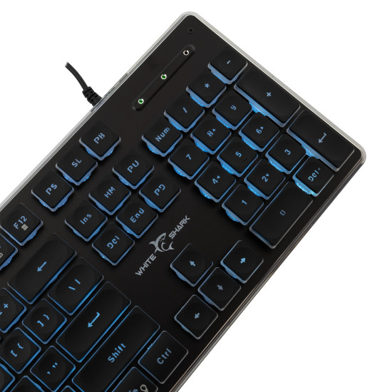 Клавиатура White Shark Gaming Keyboard TACHI - Low-Profile (English US), Black