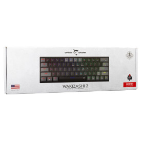 Клавиатура White Shark Gaming Mechanical Keyboard WAKIZASHI 2 - Red Switches (English US), Black, Gray