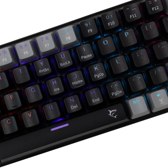 Клавиатура White Shark Gaming Mechanical Keyboard WAKIZASHI 2 - Red Switches (English US), Black, Gray