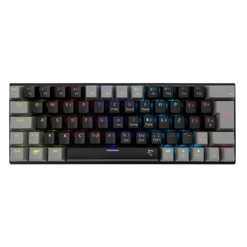 Клавиатура White Shark Gaming Mechanical Keyboard WAKIZASHI 2 - Red Switches (English US), Black, Gray