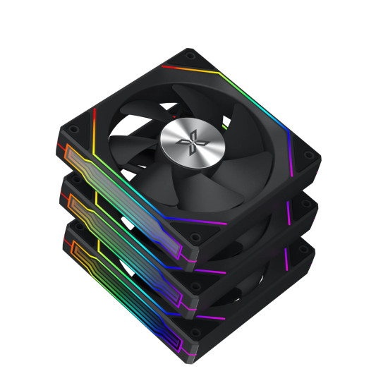 Комплект вентилатори Xigmatek Fan Pack 3-in-1 3x120mm - Infinity G22A - Infinity Mirror, A-RGB