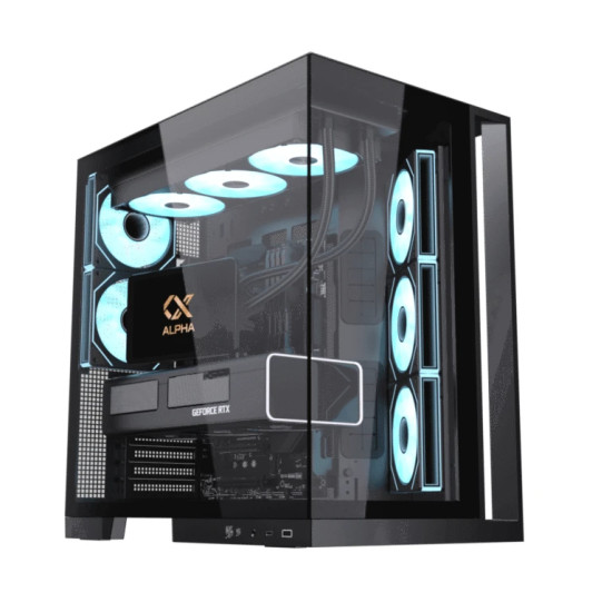 Кутия за компютър Xigmatek Case ATX - Aqua 7 - 8 ARGB Fans, USB-C