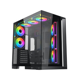 Кутия за компютър Xigmatek Case ATX - Aqua 7 - 8 ARGB Fans, USB-C