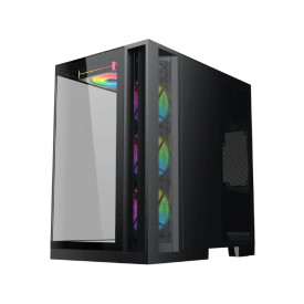 Кутия за компютър Xigmatek Case ATX - Aqua 7 - 8 ARGB Fans, USB-C