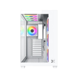 Кутия за компютър Xigmatek Case ATX - Aqua V Air Arctic (H23A) - 7 ARGB Fans