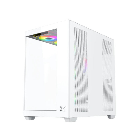 Кутия за компютър Xigmatek Case ATX - Aqua V Air Arctic (H23A) - 7 ARGB Fans