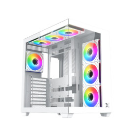 Кутия за компютър Xigmatek Case ATX - Aqua V Air Arctic (H23A) - 7 ARGB Fans