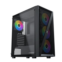 Кутия за компютър Xigmatek Blade - 4 RGB Fans, Black