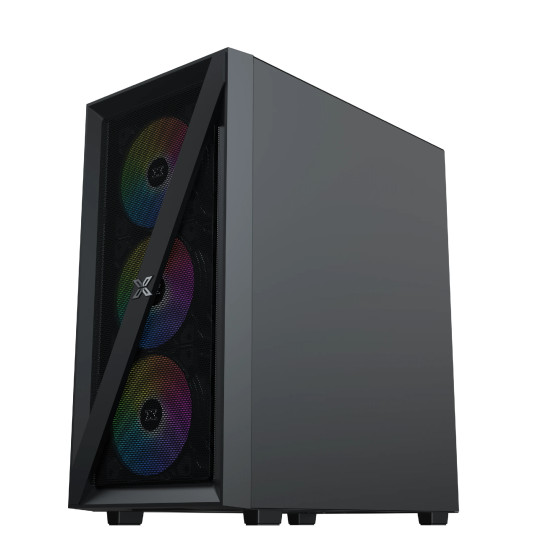 Кутия за компютър Xigmatek Blade - 4 RGB Fans, Black