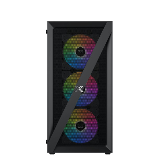 Кутия за компютър Xigmatek Blade - 4 RGB Fans, Black