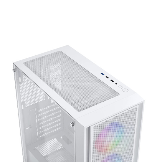 Кутия за компютър Xigmatek Case ATX - Gaming X II Arctic - 4 ARGB Fans