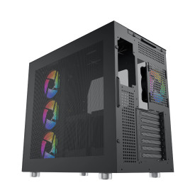 Кутия за компютър Xigmatek AQUA ULTRA - 7 ARGB Fans, Black