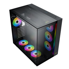 Кутия за компютър Xigmatek AQUA ULTRA - 7 ARGB Fans, Black