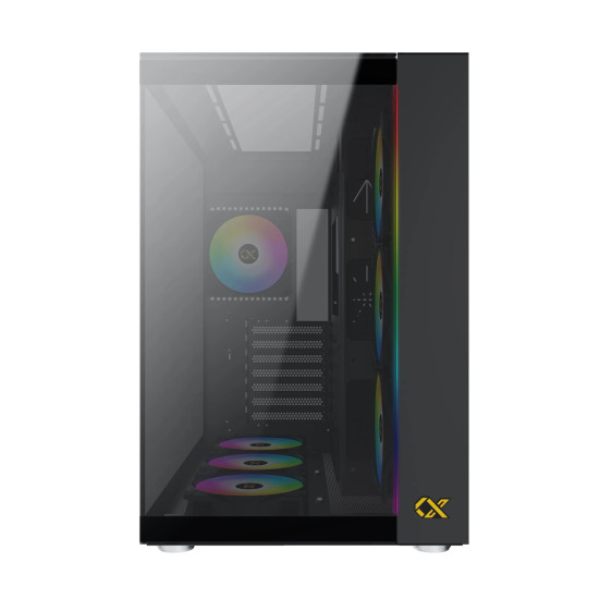Кутия за компютър Xigmatek AQUA ULTRA - 7 ARGB Fans, Black