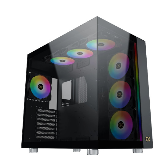Кутия за компютър Xigmatek AQUA ULTRA - 7 ARGB Fans, Black