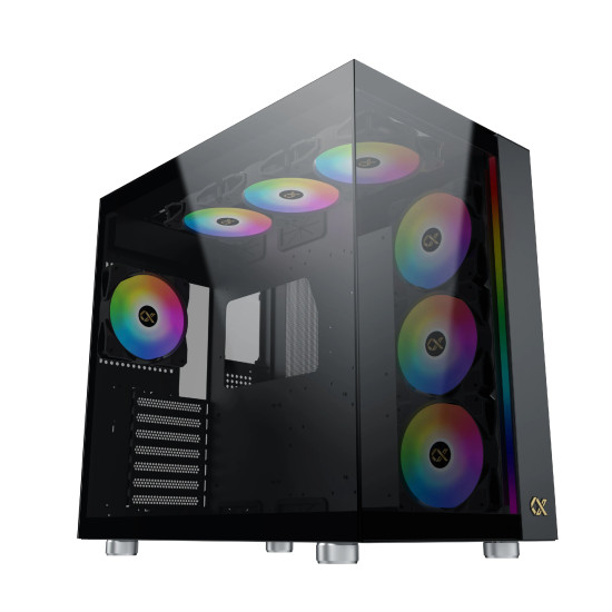 Кутия за компютър Xigmatek AQUA ULTRA - 7 ARGB Fans, Black