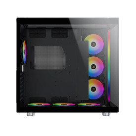 Кутия за компютър Xigmatek AQUA ULTRA - 7 ARGB Fans, Black