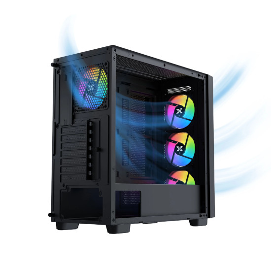 Кутия за компютър Xigmatek Case EATX - Gaming Z Pro - 4 ARGB Fans